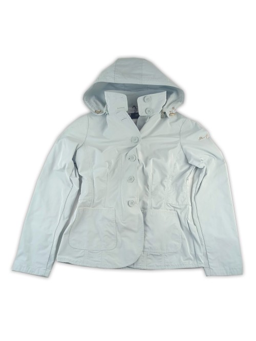 Diana Gallesi Duster Jacket Mod. F944R 0178734 Blue Diana Gallesi Duster Jacket Mod. F944R 0178734 Blue