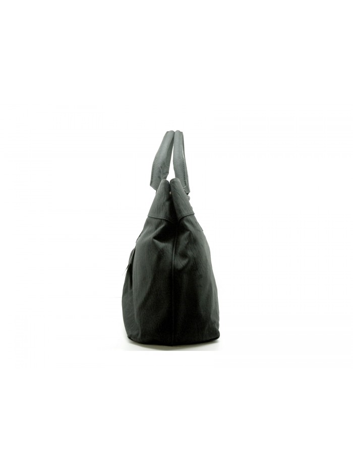 Woman bag matte effect with double handle.