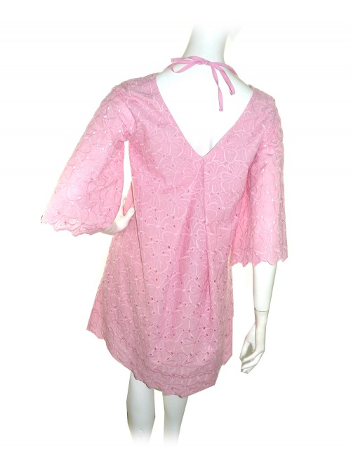 i Blues Abito Donna Fantasia Sangallo Floreale Rosa