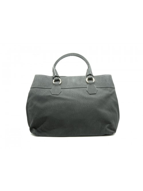Woman bag matte effect with double handle.