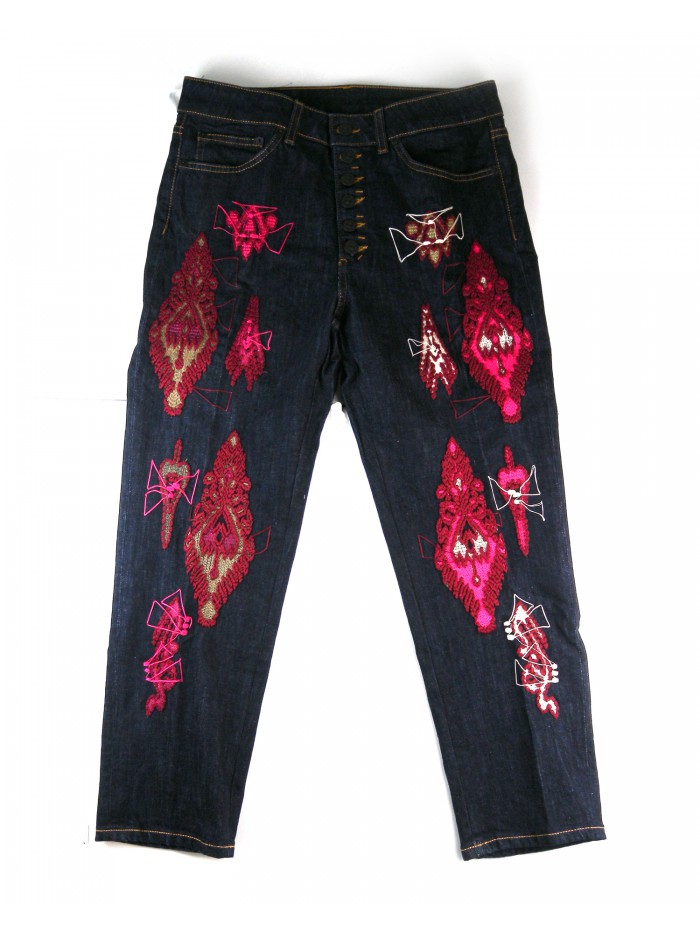 Dondup Jeans Donna Koons DP268B DS0257D A27W COL 800 Blu Scuro Nero Dondup Jeans Donna Koons DP268B DS0257D A27W COL 800 Blu Scuro Nero