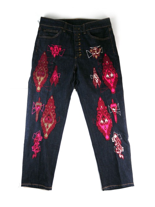 Dondup Jeans Donna Koons DP268B DS0257D A27W COL 800 Blu Scuro Nero Dondup Jeans Donna Koons DP268B DS0257D A27W COL 800 Blu Scuro Nero