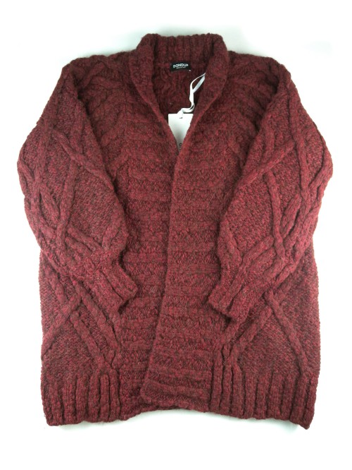 Dondup Women's Cardigan DT147 M00804D Bordeaux Melange