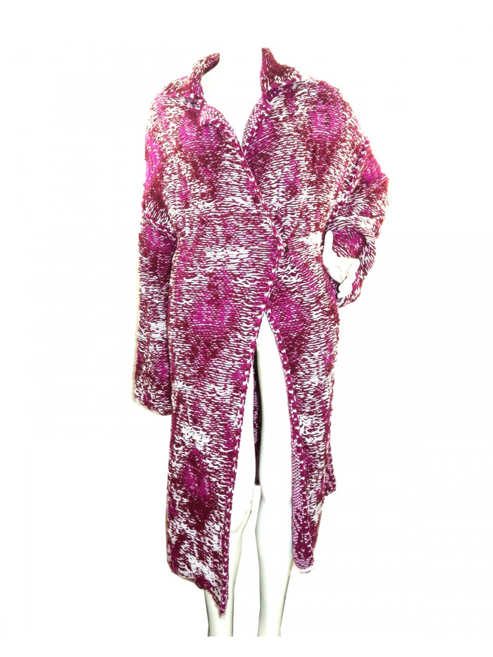 Dondup Cardigan Lungo Donna DT 155 M0081D COL002 Magenta Dondup Cardigan Lungo Donna DT 155 M0081D COL002 Magenta