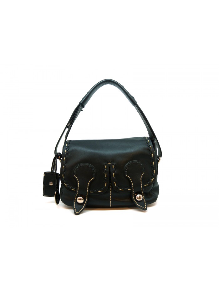 Borsa Donna impunturata con filo a contrasto beige Borsa Donna impunturata con filo a contrasto beige