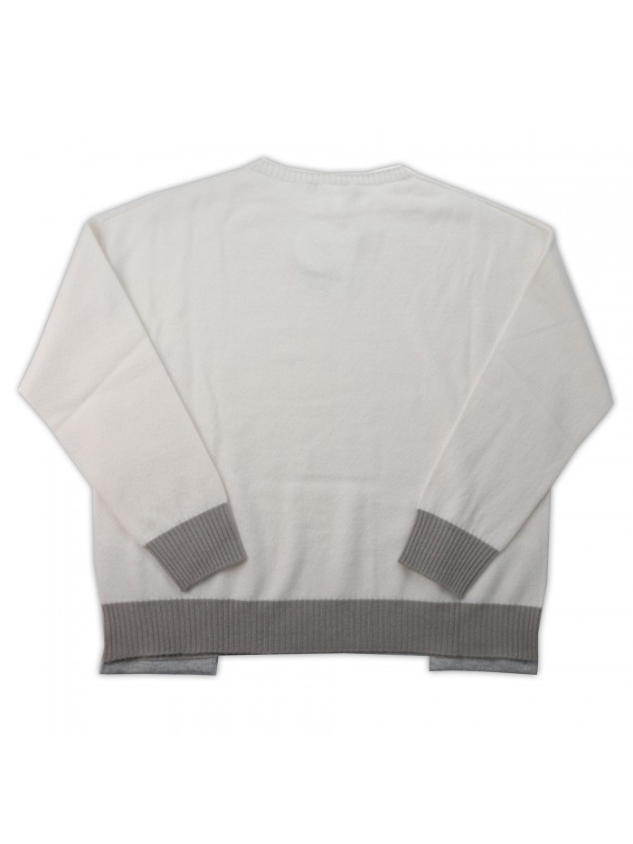 Daniel & Mayer Maglione e Sciarpa Donna Mod. 24049 21053 Beige Bande