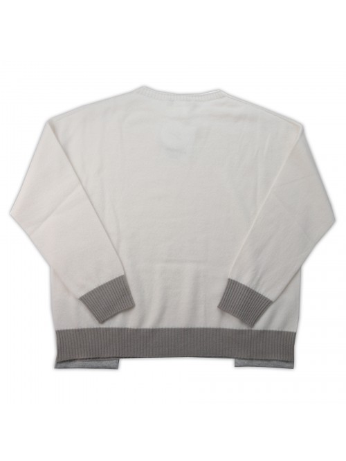 Daniel & Mayer Women's Sweater and Scarf Mod. 24049 21053 Beige Bands