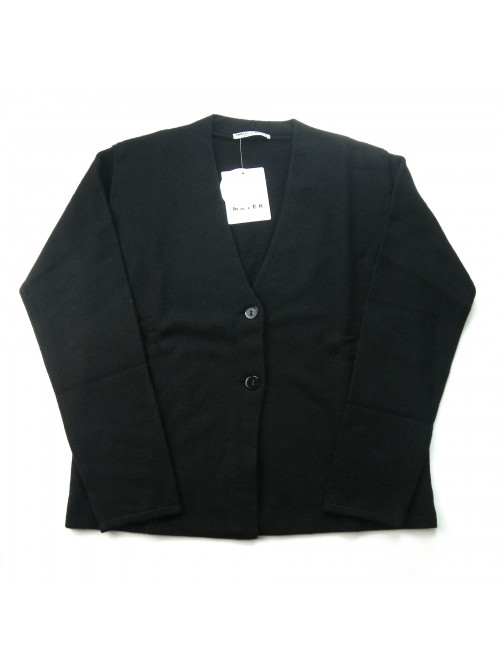 Daniel & Mayer Women's Cardigan Mod. W23052 Plain Black Daniel & Mayer Women's Cardigan Mod. W23052 Plain Black
