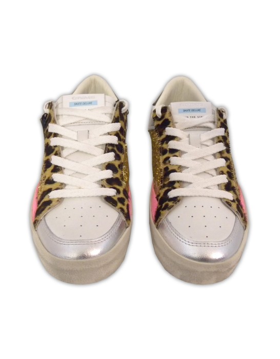 Crime London Scarpe Donna Art. SK8 Deluxe Maculata