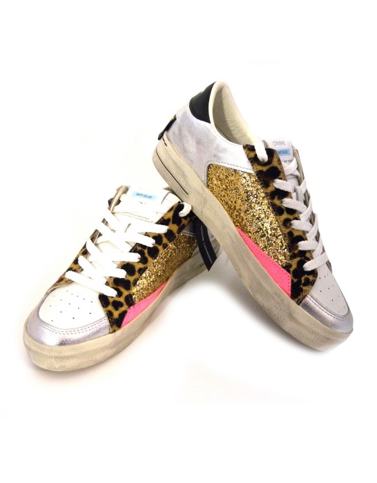 Crime London Women's Shoes Art. SK8 Deluxe Spotted