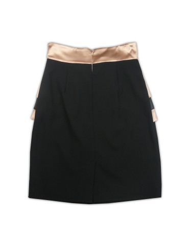 Elisabetta Franchi Women's Skirt ART 909 COL 056 Black & Powder 2