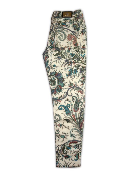 Etro Women's Trousers ART 17898 TIR 9114 VAR 990 Multicolor Floral