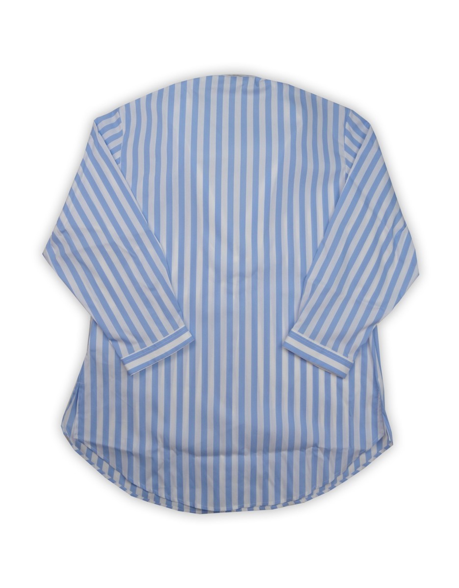 Daniel & Mayer Camicia Donna Mod. Dorotea Rigata Celeste