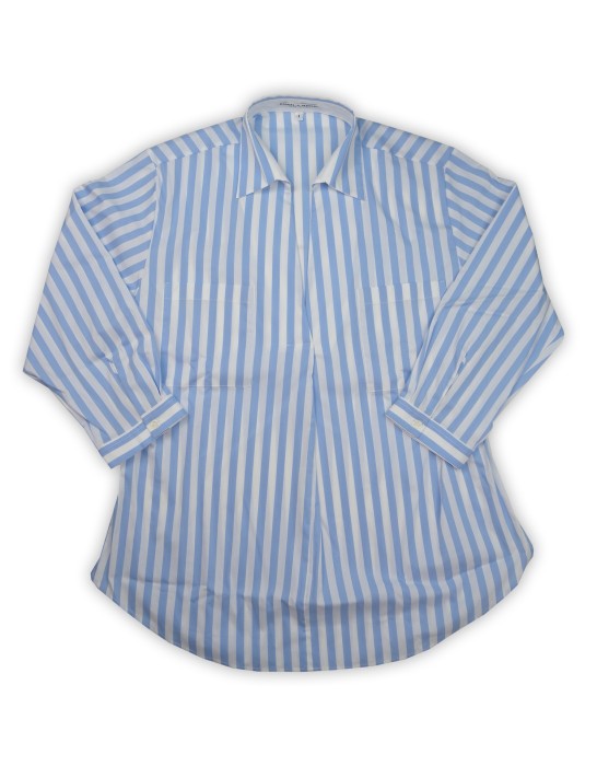 Daniel & Mayer Women's Shirt Mod. Dorotea Striped Light Blue