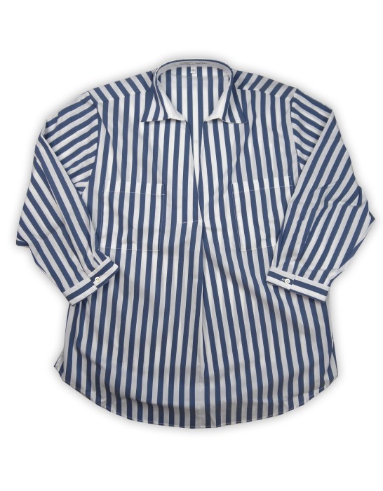 Daniel & Mayer Camicia Donna Mod. Dorotea Rigata Blu