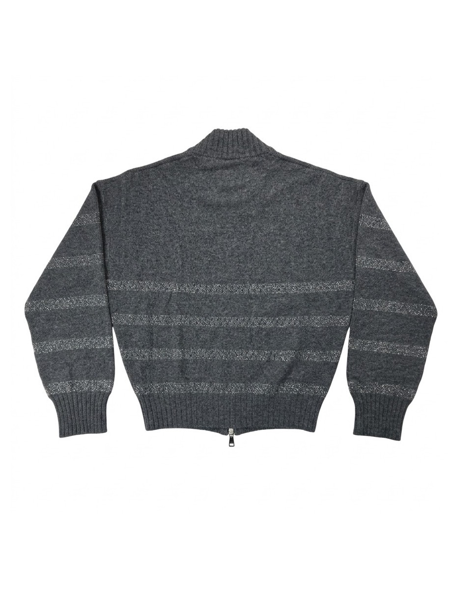 Daniel & Mayer Cardigan Donna Mod. 53736 Grigio Lurex