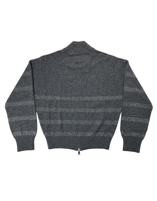 Daniel & Mayer Women's Cardigan Model 53736 Grey Lurex