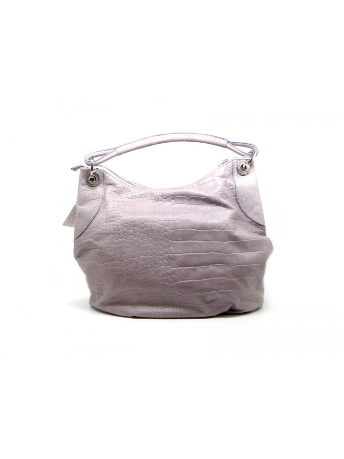 Secret Pon Pon Bag with a crocodile pattern