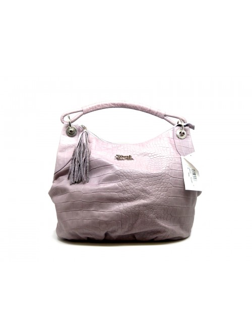 Secret Pon Pon Bag with a crocodile pattern