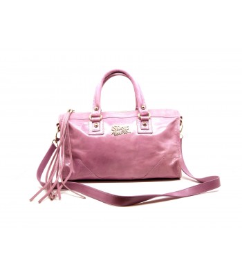Borsa Donna Bowling Bag Bauletto, doppia impugnatura corta e tracolla regolabile, 2