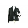 Short model men's jacket with hook closure.