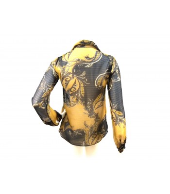 Camicia Donna con fantasia floreale asimmetrica e volant petto. 2