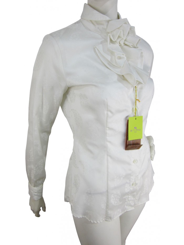 Shirt Woman with damask pattern on color