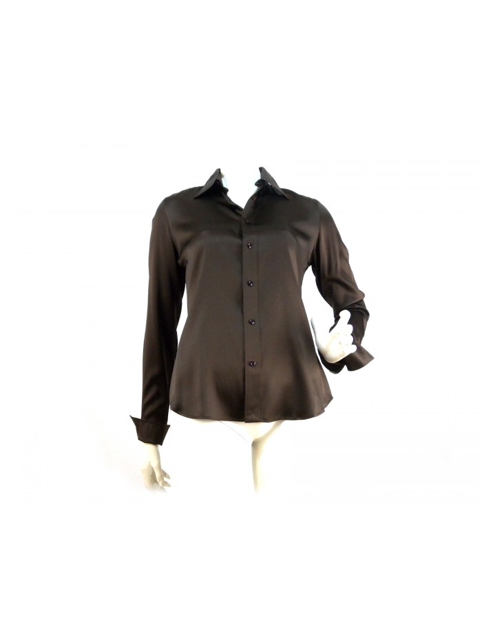 Camicia Donna tinta unita taglio classico sfiancato.