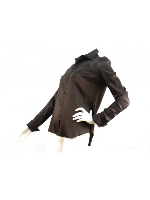 Camicia Donna tinta unita taglio classico sfiancato.