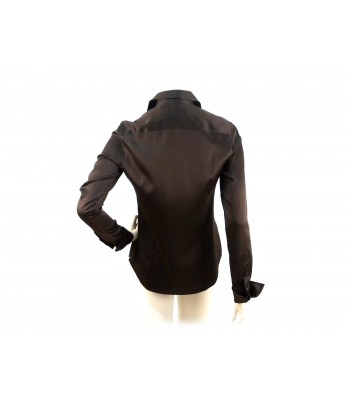 Solid color women's shirt, classic cut. 2