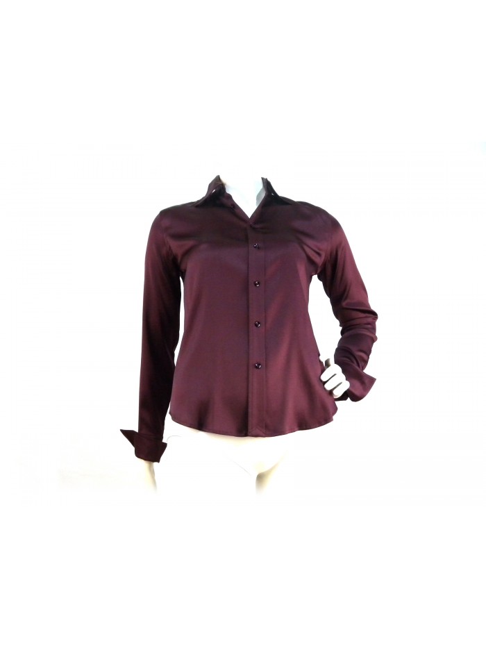 Camicia Donna tinta unita taglio classico sfiancato.