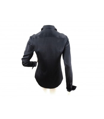 Solid color women's shirt, classic cut. 2