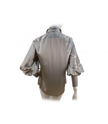 Camicia Donna tinta unita con sciarpa su colletto classico 2