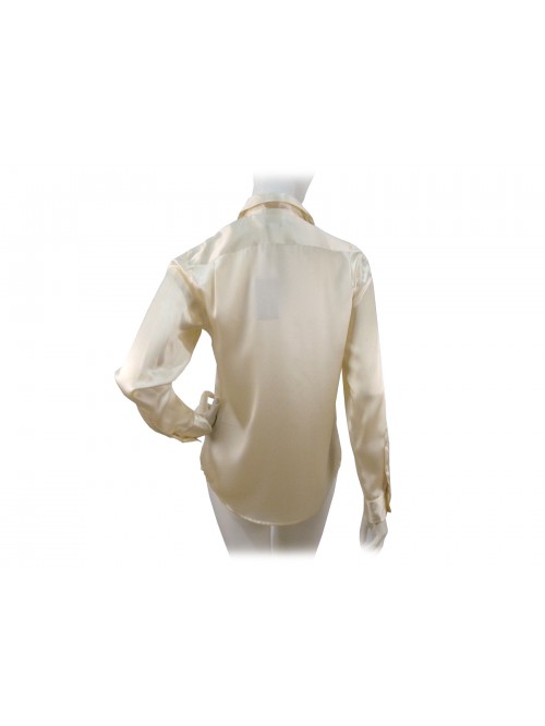 Camicia Donna tinta unita taglio classico con taschini petto chiusura