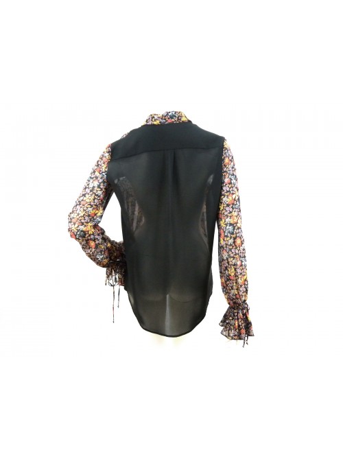 Camicia Donna fantasia Coreana con fiori colorati