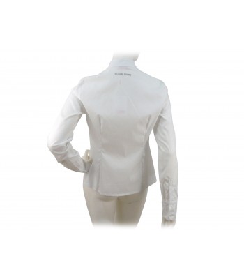 Flared Women's Shirt, Korean collar with chest ruffles. 2