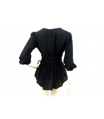 Camicia Donna scollata, sfiancata con pizzo in vita 2