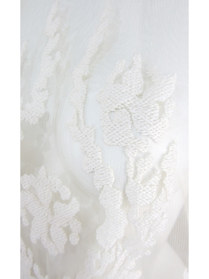 Transparent Blouse Woman Shirt with embroidery on color