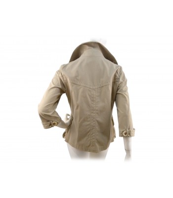 Giacca Donna corta doppio petto 2 tasche sovrapposte con bottoni larghi manica 3/4. 2