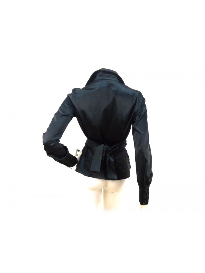 Blouse Shirt Woman with open collar and pleated shoot