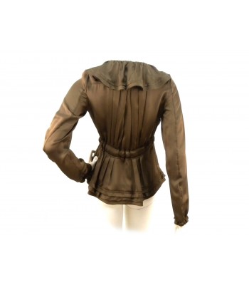 Shirt / jacket Woman with ruffle collar and zip closure 2