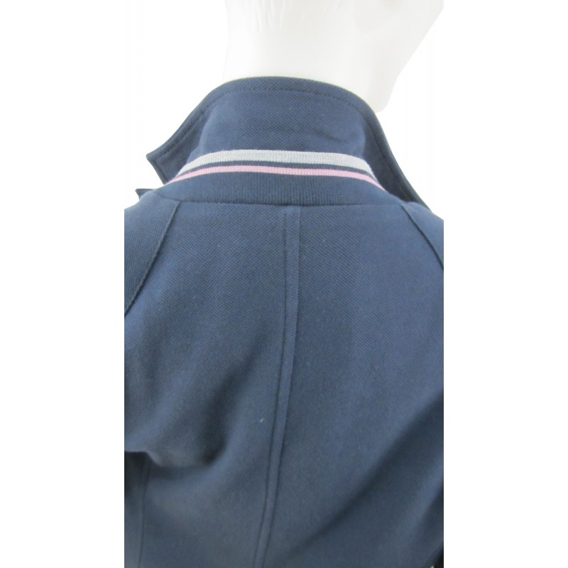 Giacca Donna corta blazer pique 2 tasche con taschino zip.