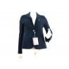 Giacca Donna corta blazer pique 2 tasche con taschino zip.