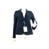 Giacca Donna corta blazer pique 2 tasche con taschino zip.