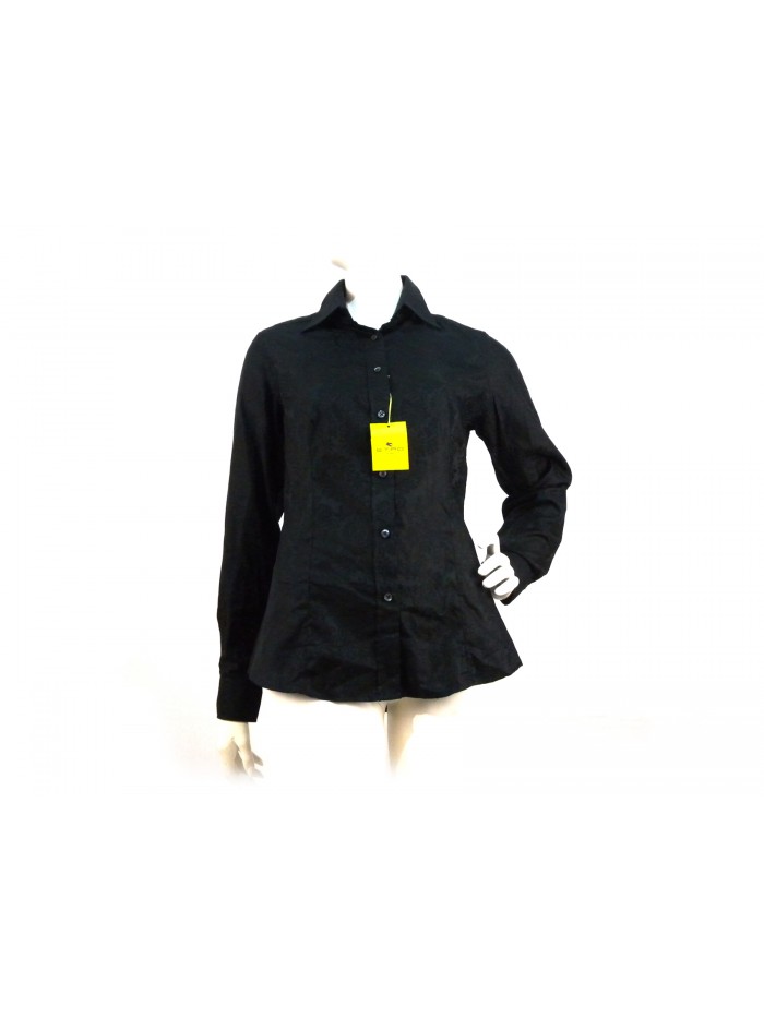 Camicia Donna fantasia Damascato su tinta.