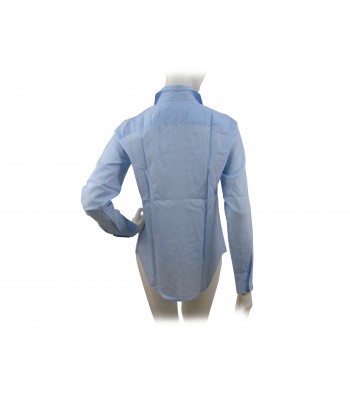 Camicia fantasia ricamata cachemire ghiaccio blu su fondo azzurro 2