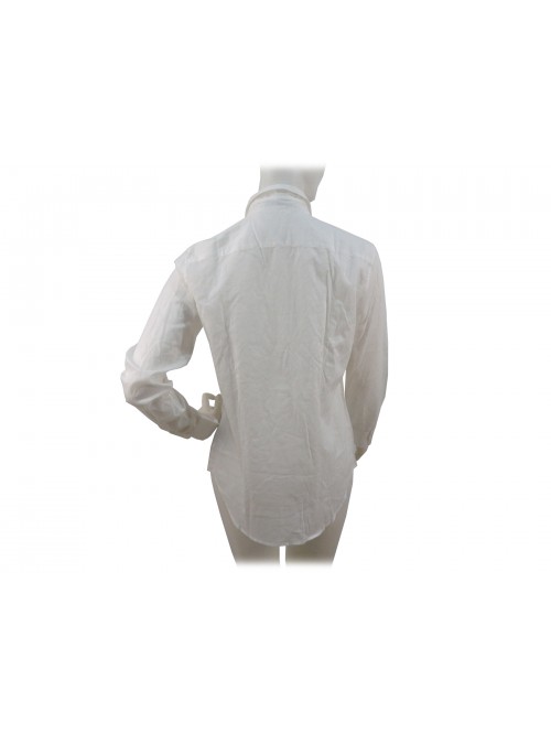 Woman shirt embroidered cashmere fantasy on color.