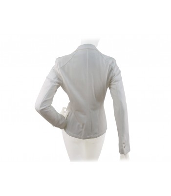 Short woman jacket blazer pique 2 pockets with zip pocket. 2