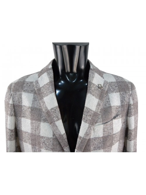Unlined men's jacket square.