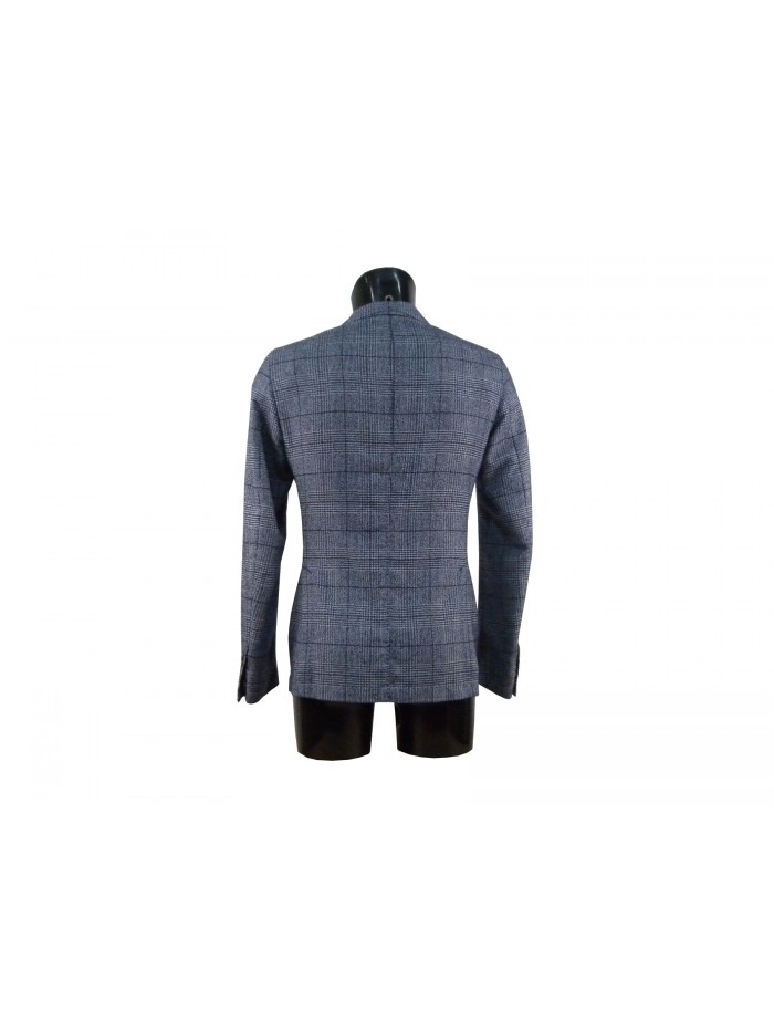 Prince of Wales unlined jacket for men blue / white.
